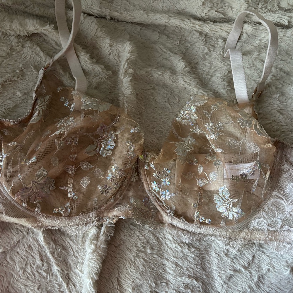 Honey Birdette Elegant Floral Lace Bra